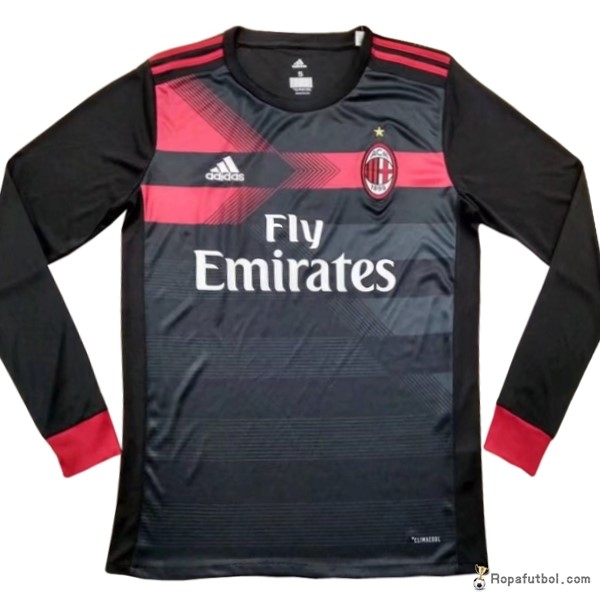 Camiseta AC Milan Replica Tercera Ropa ML 2017/18